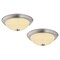 Design House Hays 17-Watt Satin Nickel Integrated LED Flush Mount, PK2 579169